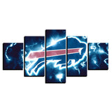 Up To 30% OFF Buffalo Bills Wall Art Lightning Canvas Print