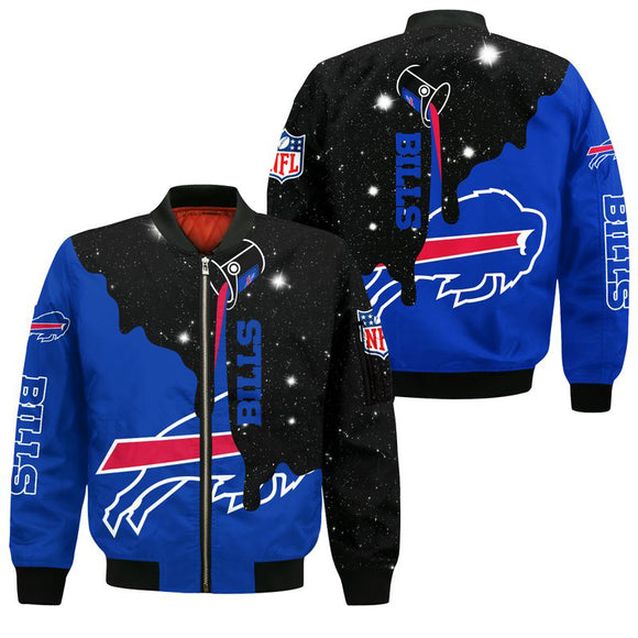 17% SALE OFF Buffalo Bills Zip Up Jackets Galaxy CHEAP For Men