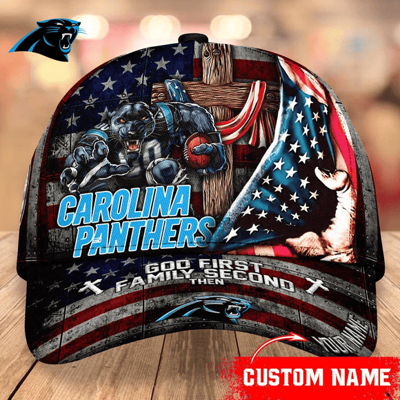 Lowest Price Carolina Panthers Baseball Caps Mascot Flag Custom Name