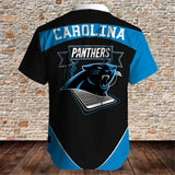 15% OFF Men’s Carolina Panthers Button Down Shirt For Sale