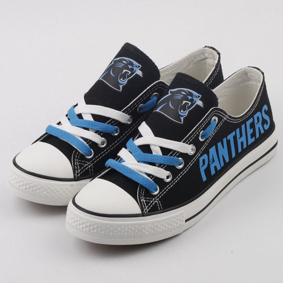 Cheap Carolina Panthers Canvas Shoes T-DJ133L For Sale