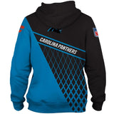 20% SALE OFF Best Carolina Panthers Hoodies 3D Grid Pattern