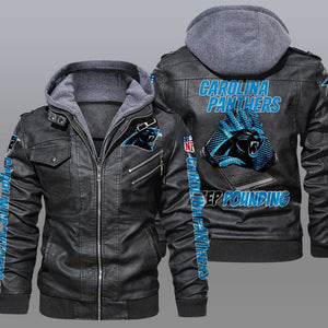 30% OFF New Design Carolina Panthers Leather Jacket For True Fan