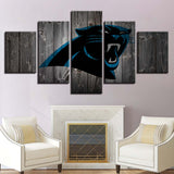 Up to 30% OFF Carolina Panthers Wall Art Wooden Canvas Print