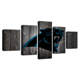 Up to 30% OFF Carolina Panthers Wall Art Wooden Canvas Print