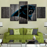 Up to 30% OFF Carolina Panthers Wall Art Wooden Canvas Print