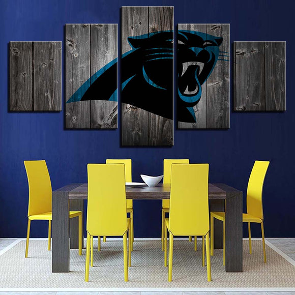 Up to 30% OFF Carolina Panthers Wall Art Wooden Canvas Print