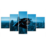 Up To 30% OFF Carolina Panthers Wall Decor Night City Canvas Print