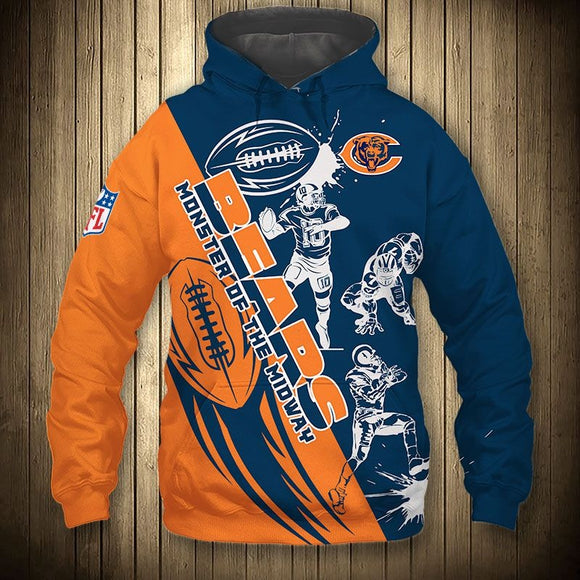 Up To 20% OFF Chicago Bears 3D Hoodies Player Football