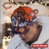 Hot Selling Chicago Bears Adjustable Hat Mascot & Flame - Custom Name