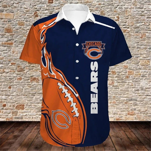 15% OFF Men’s Chicago Bears Button Down Shirt For Sale