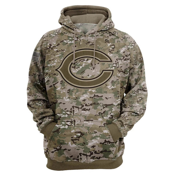 Up To 20% OFF Chicago Bears Camo Hoodie Cheap - Limited Time Sale