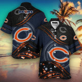 15% OFF Chicago Bears Hawaiian Shirt Short Sleeve For Men