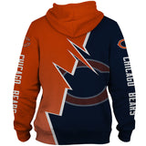 20% OFF Chicago Bears Hoodie Zigzag - Hurry up! Sale Ends in
