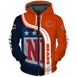 20% OFF Cheap Chicago Bears Hoodies Football 3D No 08 On Sale