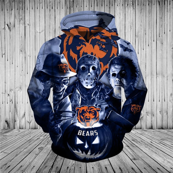 Buy Chicago Bears Hoodies Halloween Horror Night 20% OFF Now