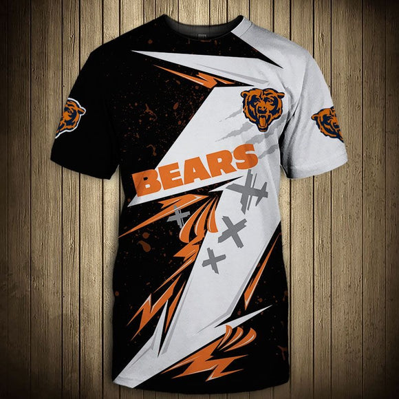 15% SALE OFF Best Black & White Chicago Bears T Shirt Mens