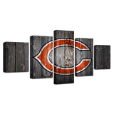 Up to 30% OFF Chicago Bears Wall Art Wooden Canvas Print