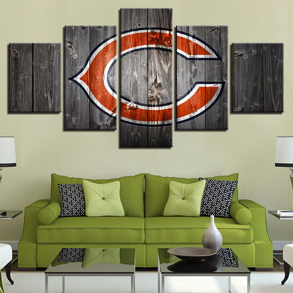 Up to 30% OFF Chicago Bears Wall Art Wooden Canvas Print