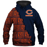 Up To 20% OFF Best Chicago Bears Zipper Hoodies Repeat Logo