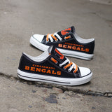 Cheap Cincinnati Bengals Canvas Shoes T-DJ133L For Sale
