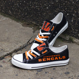 Cheap Cincinnati Bengals Canvas Shoes T-DJ133L For Sale