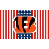 25% OFF Cincinnati Bengals Flag 3x5 With Star and Stripes White & Red