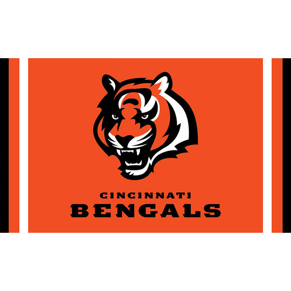 UP TO 25% OFF Cincinnati Bengals Flags 3x5 Logo Two Strip - Only Today