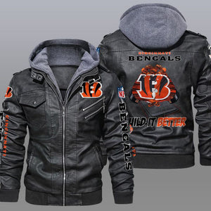 30% OFF New Design Cincinnati Bengals Leather Jacket For True Fan