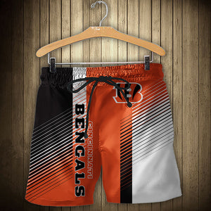 15% OFF Best Cincinnati Bengals Men’s Shorts Stripe Cheap