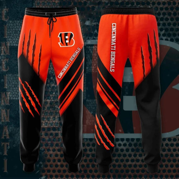 18% OFF Best Cincinnati Bengals Sweatpants 3D Stripe - Limited Time Offer