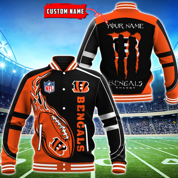 19% OFF Cincinnati Bengals Varsity Jackets Monster Energy Custom Name