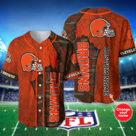 20% OFF Best Cleveland Browns Baseball Jersey Shirt Custom Name