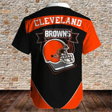 15% OFF Men’s Cleveland Browns Button Down Shirt For Sale