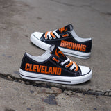 Cheap Cleveland Browns Canvas Shoes T-DJ133L For Sale