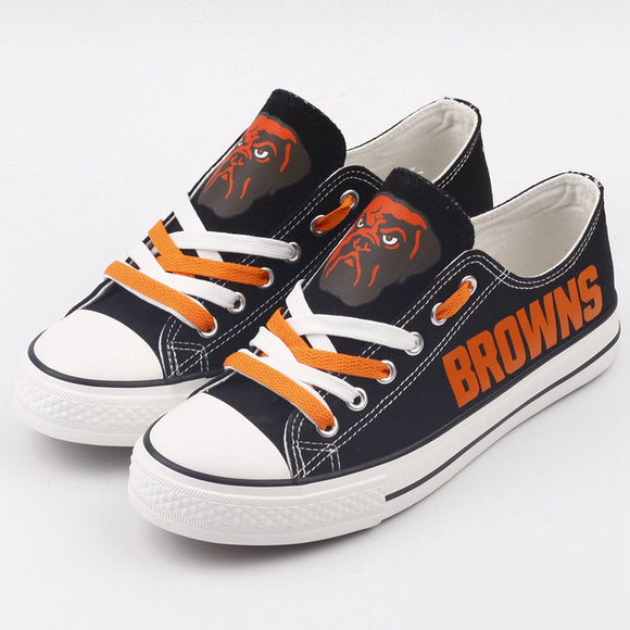 Cheap Cleveland Browns Canvas Shoes T-DJ133L For Sale