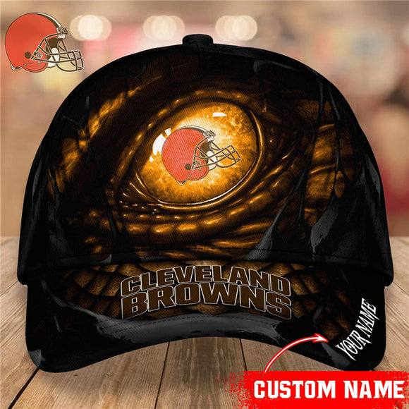 Lowest Price Cleveland Browns Hats Dragon's Eye Custom Name