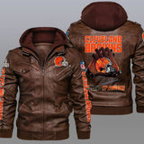 30% OFF New Design Cleveland Browns Leather Jacket For True Fan