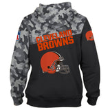 20% OFF Cleveland Browns Military Hoodie 3D- Limited Time Sale