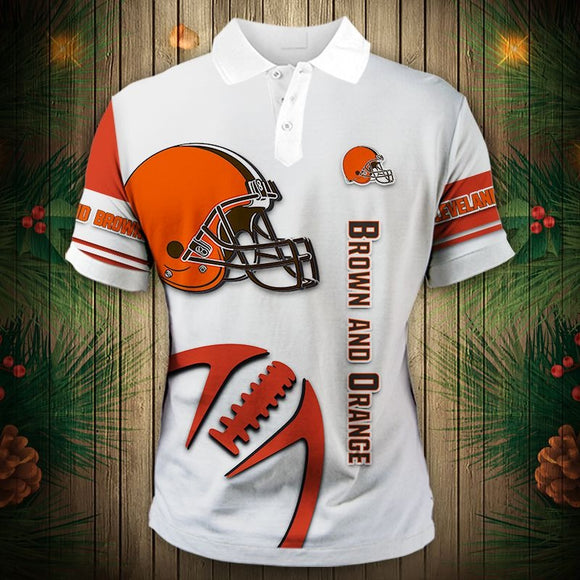 20% OFF Best Men’s White Cleveland Browns Polo Shirt For Sale