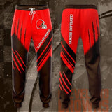 18% OFF Best Cleveland Browns Sweatpants 3D Stripe - Limited Time Offer