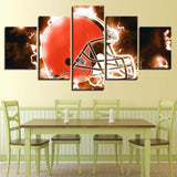 Up To 30% OFF Cleveland Browns Wall Art Lightning Canvas Print