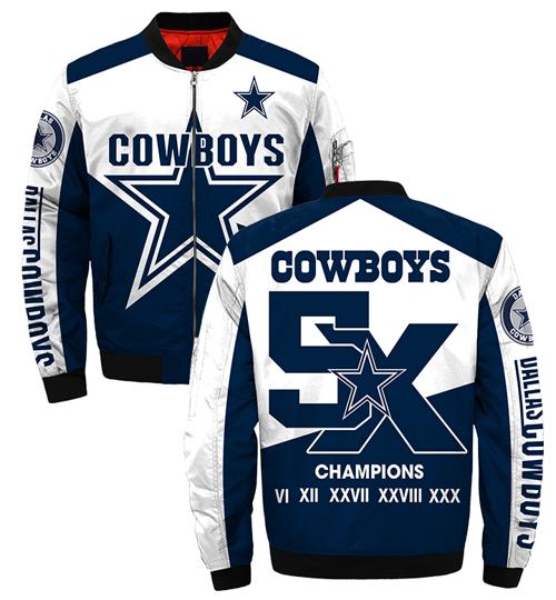 Dallas Cowboys 5X Super Bowl Jacket Footballfan365