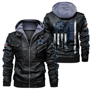 Dallas Cowboys Faux Leather Jacket Footballfan365