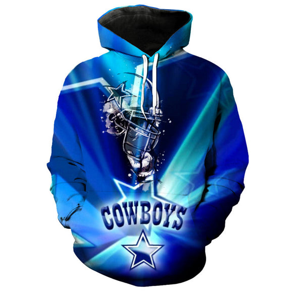 Dallas Cowboys Hoodies Blue Star Footballfan365