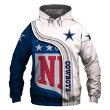 Dallas Cowboys Hoodies Football 3D No 08 Footballfan365