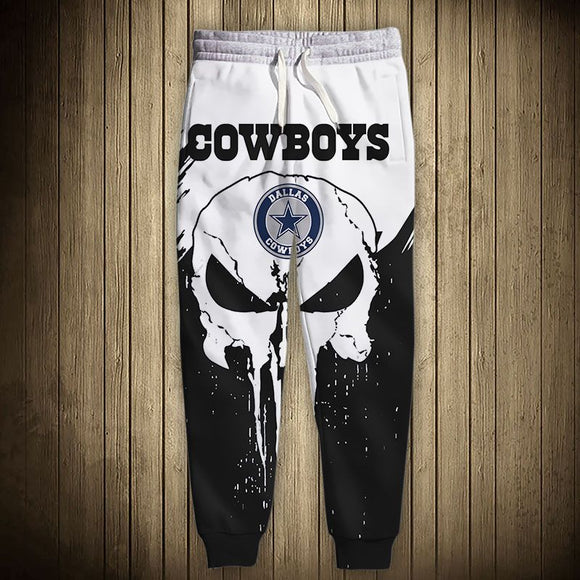 Dallas Cowboys Punisher Skull Sweatpants Womens Footballfan365