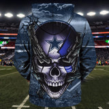 Dallas Cowboys Skull Hoodies No 02 Footballfan365
