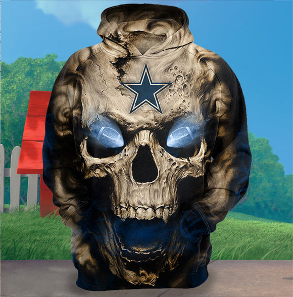 Dallas Cowboys Skull Hoodies No 04 Footballfan365
