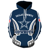 Dallas Cowboys Women’s Hoodies Helmet Footballfan365